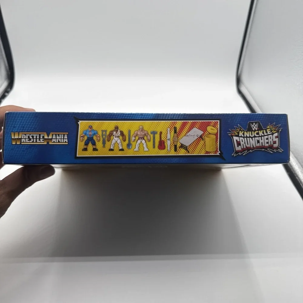 WWE Knuckle Crunchers John Cena, The Rock & Cody Rhodes Action Figure Set‎ NEW